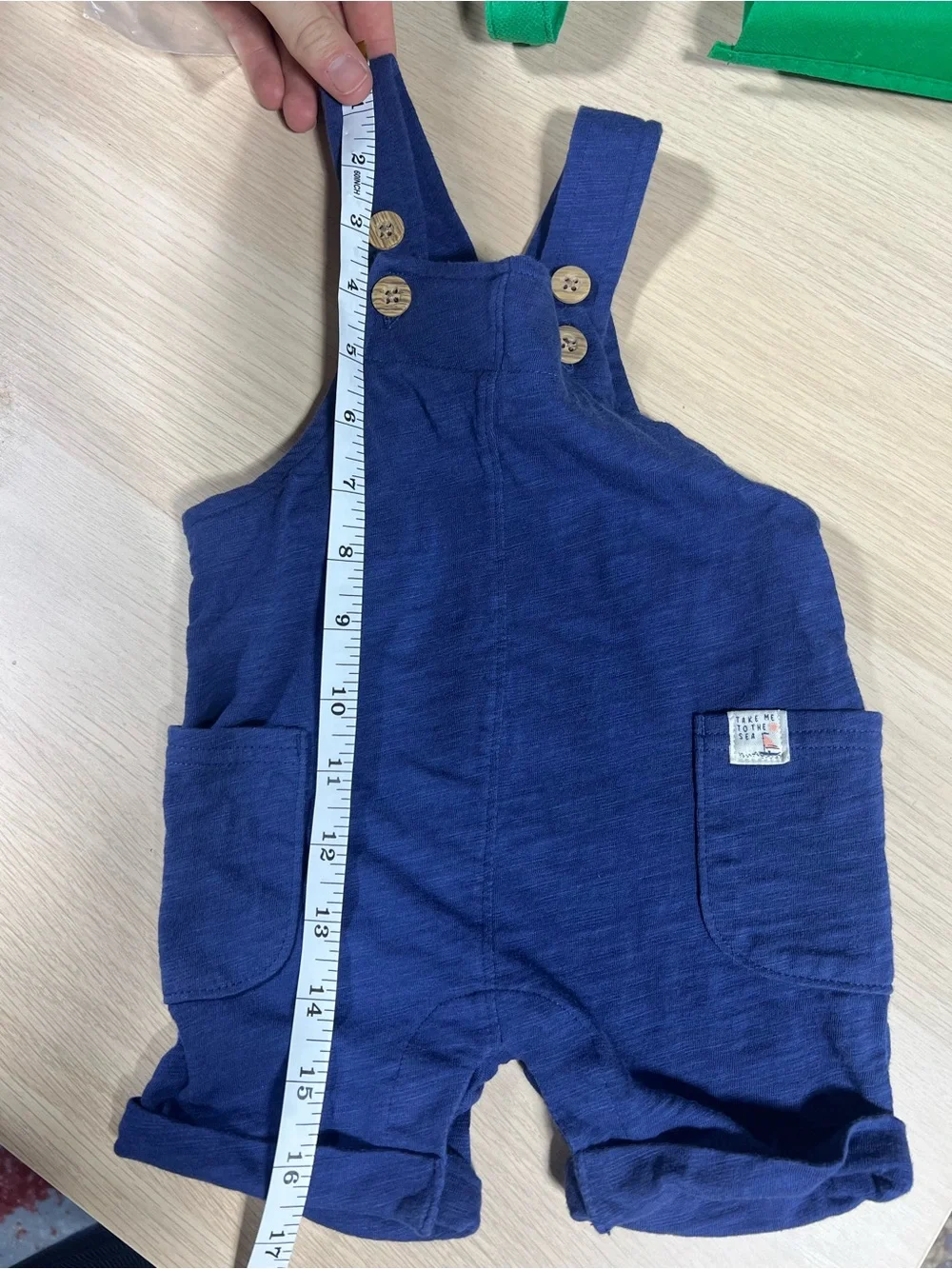Linen Short Overalls for Kids - Pockets